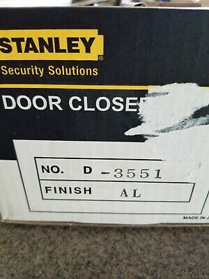 Stanley New in box door closer D-3551 AL finish