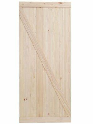 Calhome Solid Wood Panelled Knotty Pine Slab Interior Barn Door