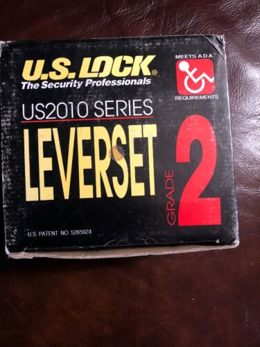 [CB] U.S. Lock US2010 Series Model US2052N-L Lever Passage Set.26D