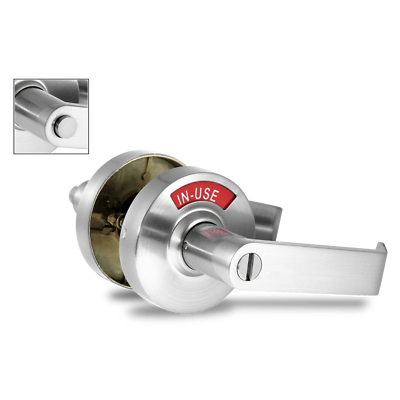 ADA COMPLIANT. COMMERCIAL INDICATOR LOCK. RIGHT-SIDED. 646 SATIN NICKEL (C5FN-R)