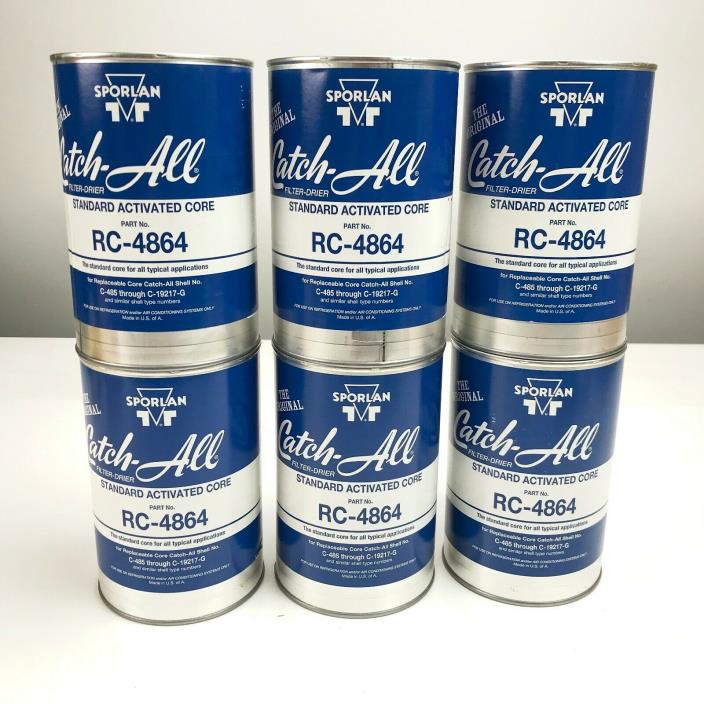 Sporlan RC-4864 Catch All Activated Charcoal Core Filter Drier Lot of 6