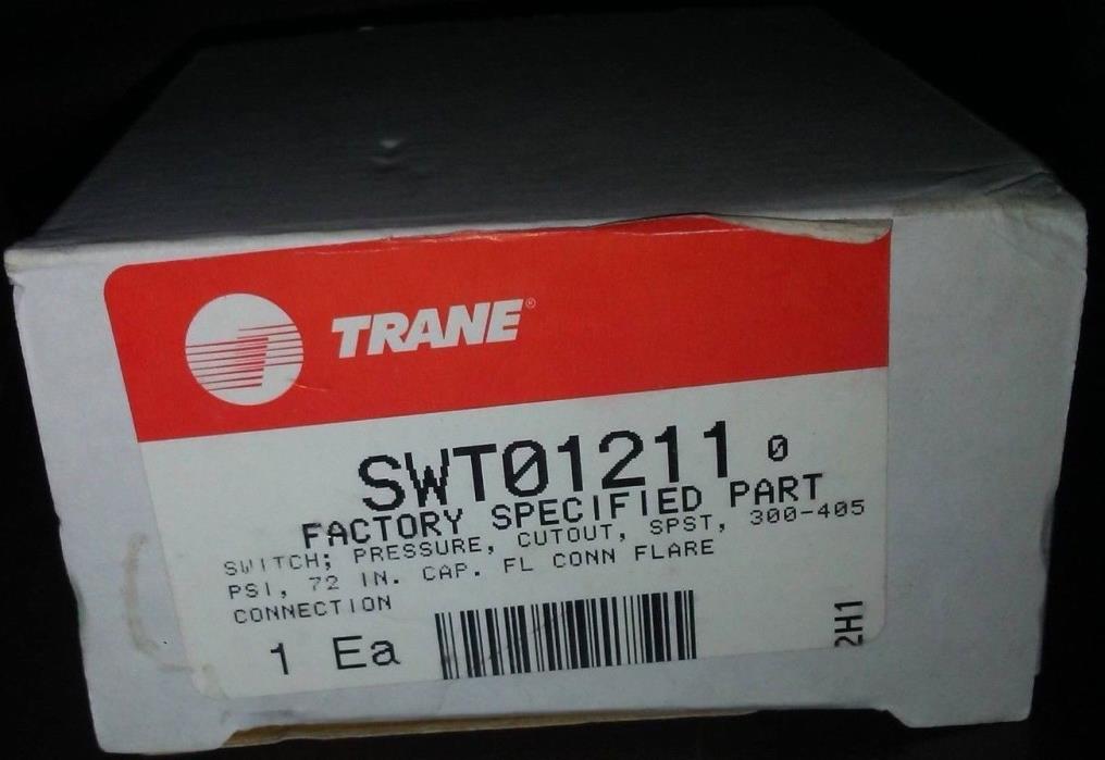 Trane Switch Pressure Cutout SPST 300-405 PSI 72 IN. CAP. FL CONN Flare (2.6)