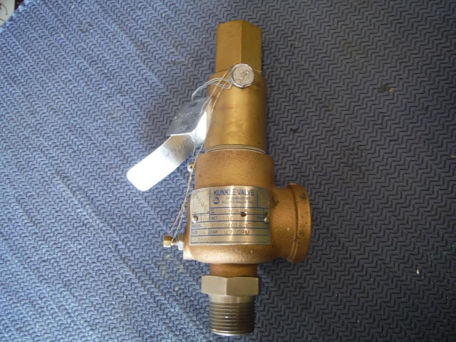 Kunkle Safety Relief Valve, 913BDDM01-JF 150 PSI 3/4