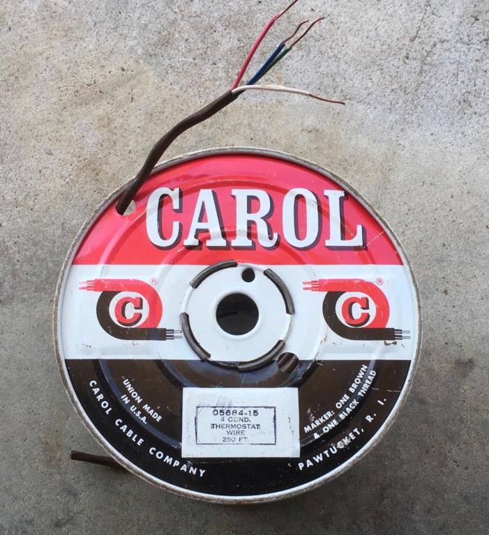 Thermostat Wire 4 Conductor Carol Cable