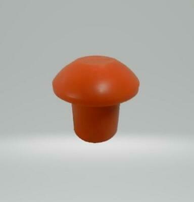Orange Rebar Safety Scratch Mushroom Top Warning Caps fits #3-#6 Bar- 25 pcs