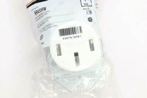 Qty 10 - Hubbell RR450FW  50 Amp 3 Pole 4 Wire Range & Dryer Receptacle, White