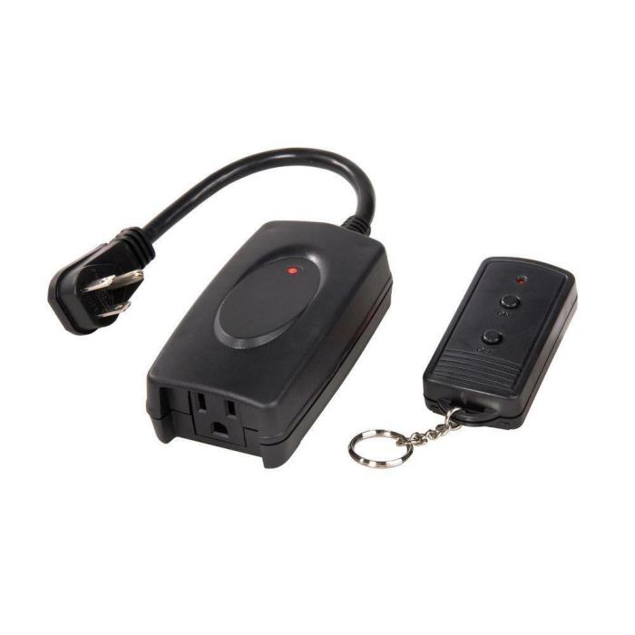 Westek Wireless Remote Plug & Receiver, black, NEW NIB