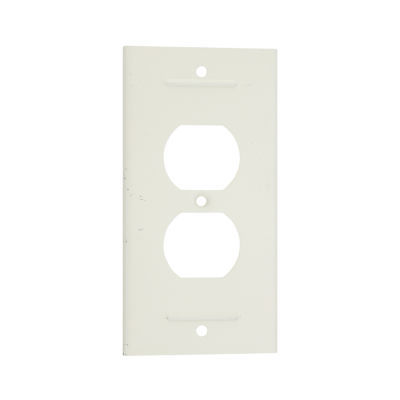 WIREMOLD V3046BE 3000 SERIES RACE-WAY DUPLEX RECEPTACLE COVER, IVORY (5 PACK)