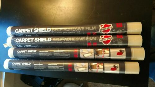 Lot of 4 New Surface Shields CS2450 Carpet Shield Self-Adhesive Film 24in x 50ft