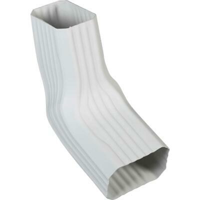 Amerimax White Vinyl A to B Transition Elbow  - 1 Each