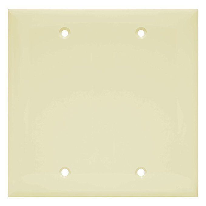 Enerlites Blank Wall Plate, 1-4 Gang, Standard Size, Unbreakable Polycarbonate -