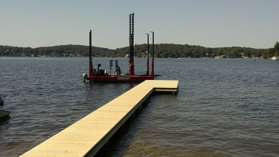 10 x 25 jack up pile driving barge,truckable