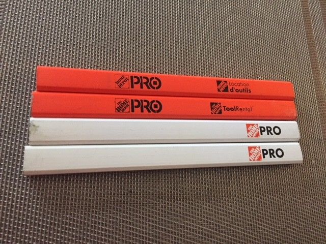 contractor pencils - 4 lot - new