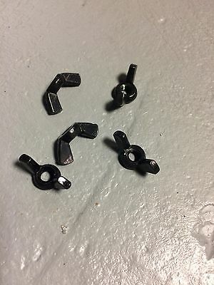 10-32 Wing Nut Black Anodized Qty 25