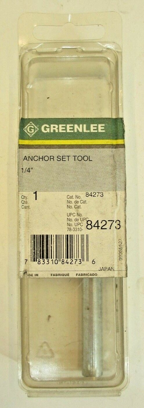 Lot of 6 Greenlee Drop-in Anchor Setting Tool, 1/4 In 84273 NOS
