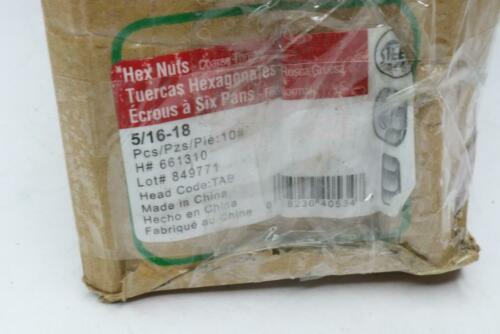 The Hillman Group 661310 10 LB 5/16-in-18 Zinc Plated Standard (sae) Hex Nuts