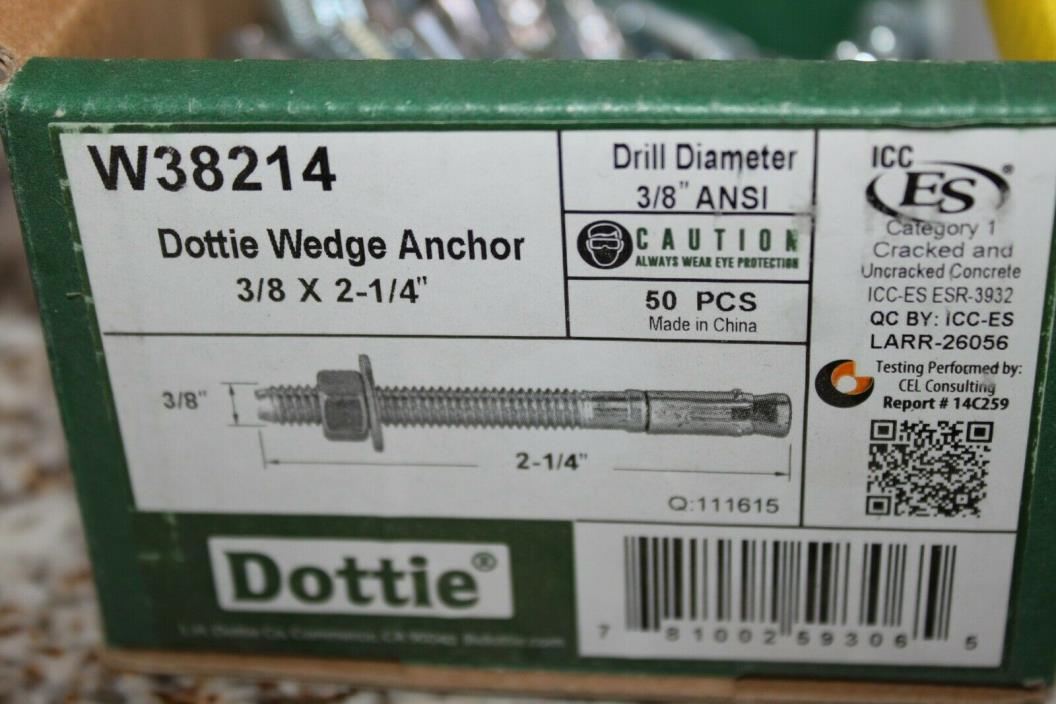 Dottie W38214 3/8 X 2-1/4
