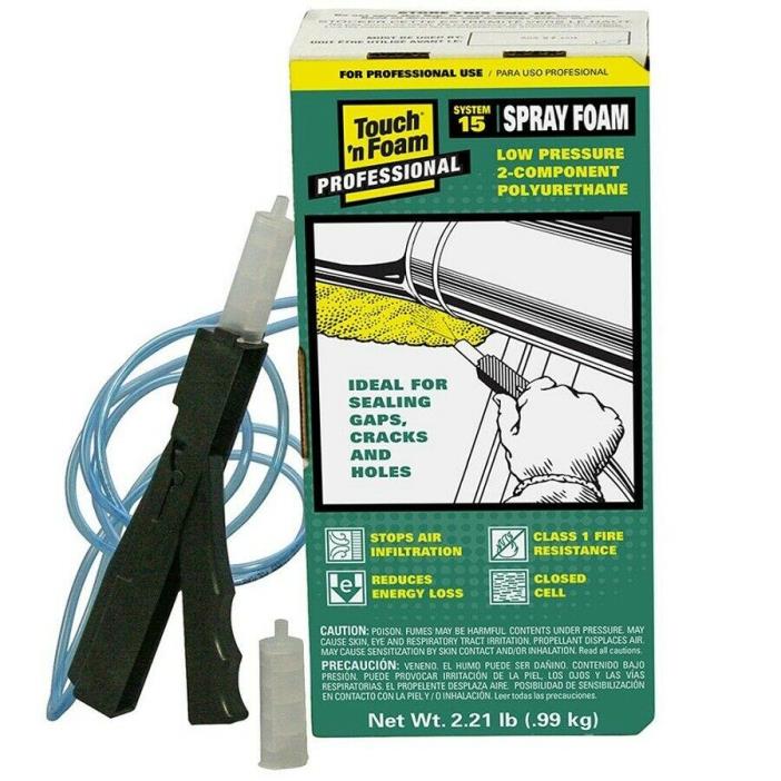 15 Board Foot Polyurethane 2-Component Spray Foam Kit Dries in 60 Seconds Seals