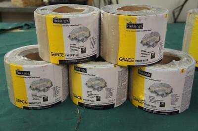 LOT OF 6 Grace Vycor Plus Fully Self-Adhered Flashing 6 in. x 75 ft. ROLLS  !