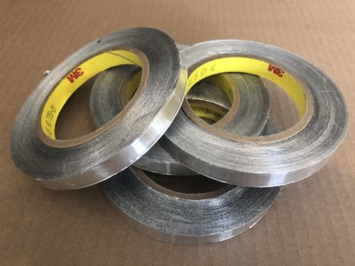 (4) 3M Aluminum Foil Tape 425 Silver 1/2