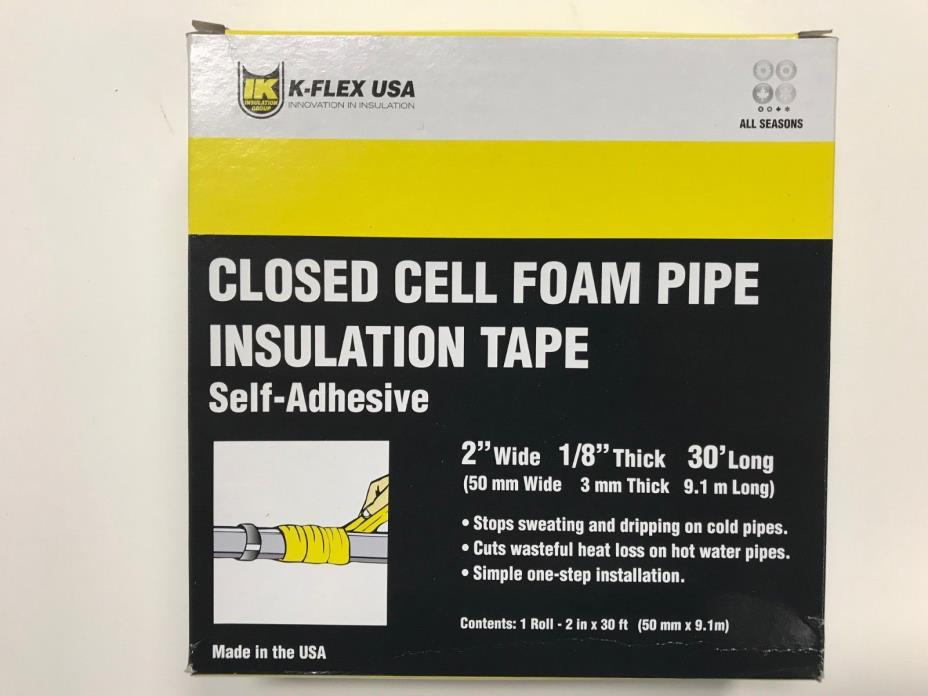 K-Flex Closed Cell Foam Pipe Insulation Tape