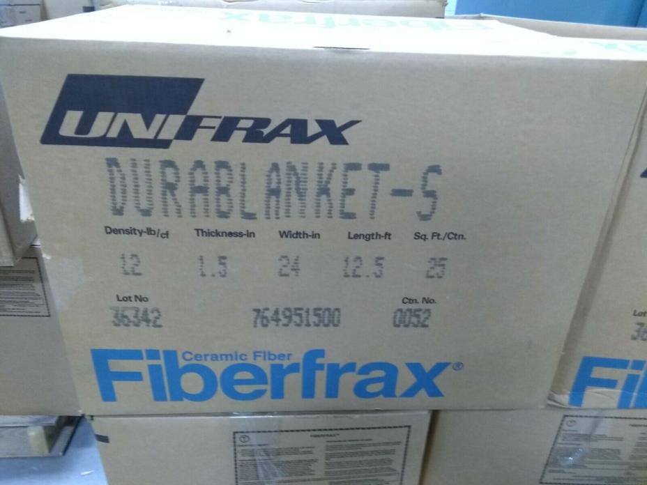 NEW Unifrax Durablanket-S Fiberfrax Ceramic Fiber Insulation