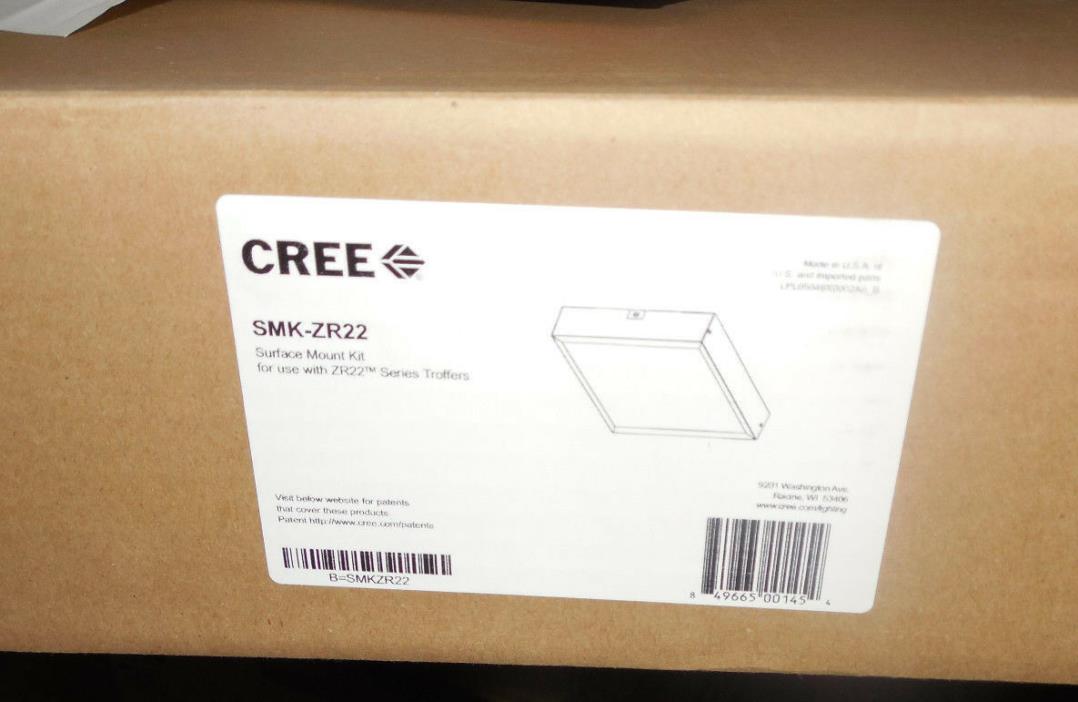 New Surface Mount Kit for Cree LED Light Fixture ZR22 Recessed Troffer SMK