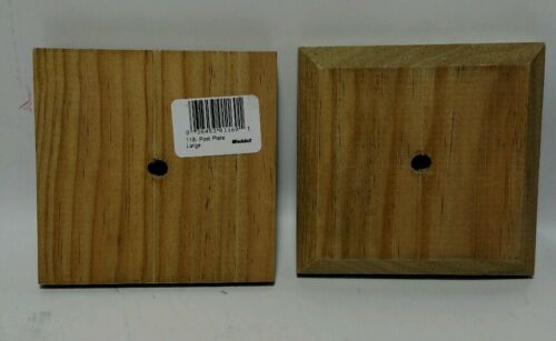 (4) Wood Post  4x4 in Plate Tops No 116,  Waddell Manufacturing