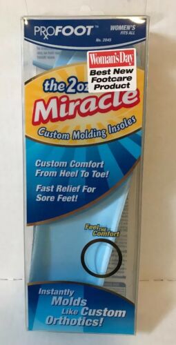 PROFOOT 2 oz Miracle Custom Molding Insoles, Women's Fits All , 1 Pair