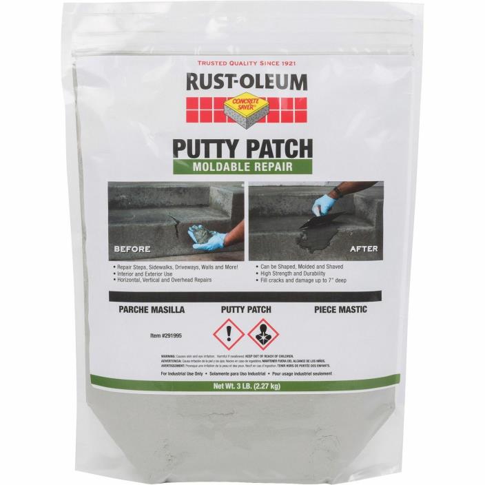 RustOleum Concrete Saver Putty Patch Gray