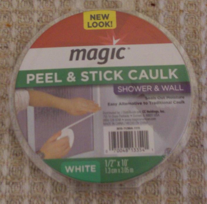 1- NEW ROLL of MAGIC PEEL & STICK CAULK FOR SHOWER & WALL IN UNOPENED PACKAGING