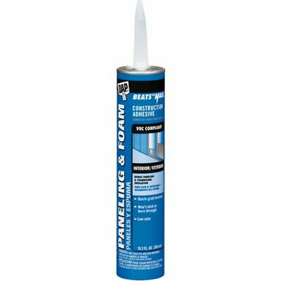 Dap 27425 White Paneling and Foam Construction Adhesive 10.3-Ounce - 12 Pack