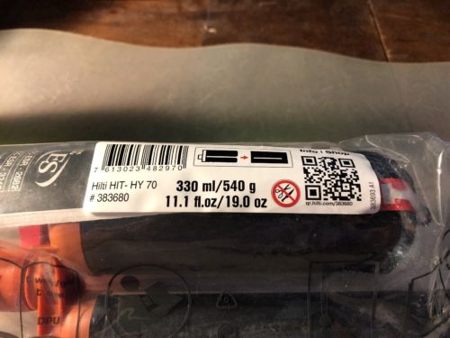 HILTI HIT-HY 70 11.1 fl. oz. Hybrid Anchor Adhesive NEW