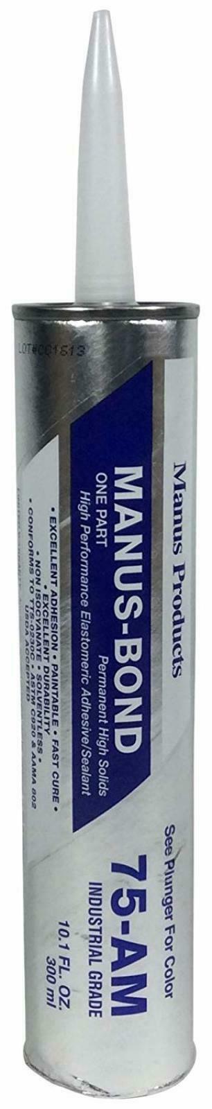 Manus Products 75AM Sealant 10.1 Oz Cartridge White Free Shipping New