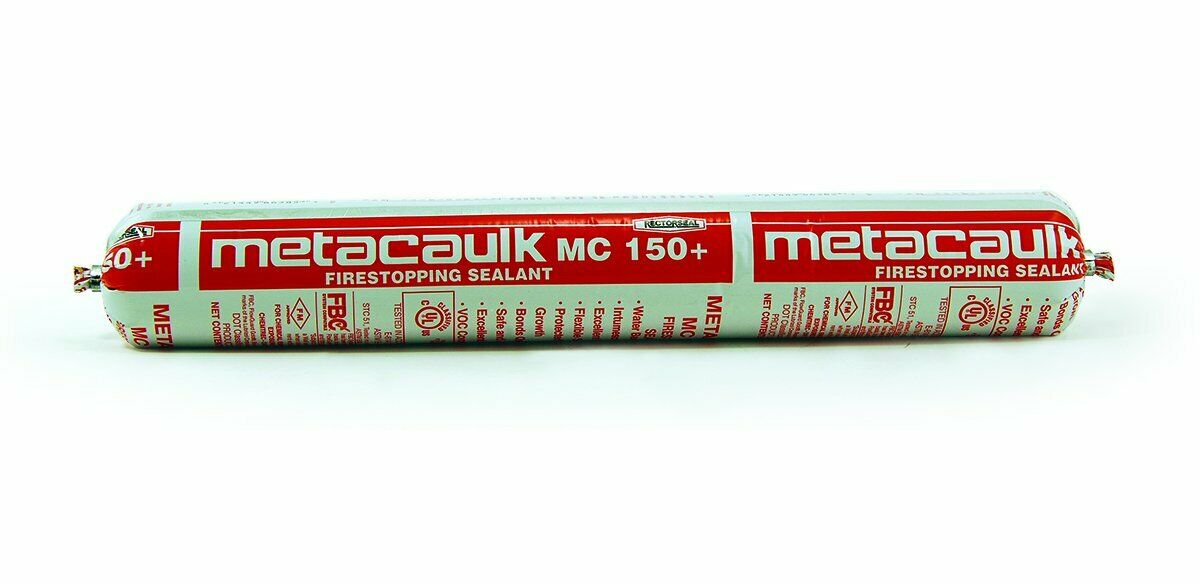 LOT OF 2 / Rectorseal 20.2-Oz Sausage Pack Metacaulk Mc 150+ Firestop Sealant