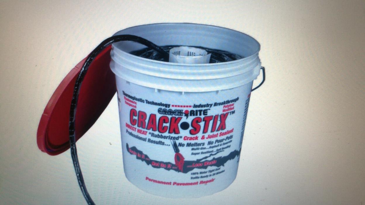Crack-Stix 10 lb. 125 ft. Medium Black Permanent Blacktop Crack Filler  #2050