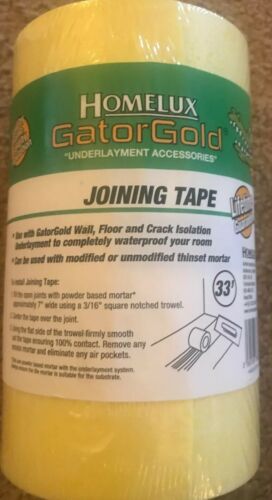 Homelux GatorGold HGGOLD CSSTR 10 33’x6” Roll Underlayment Joining Tape
