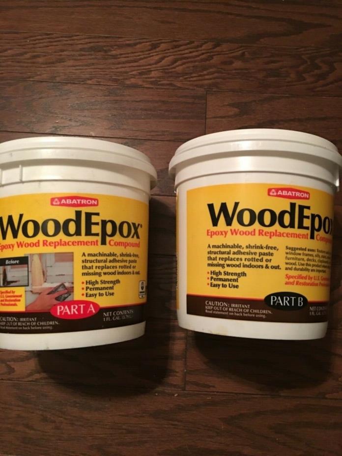 New, abatron WE2gkr epoxy wood replacement compound woodepox kit 2 gallon