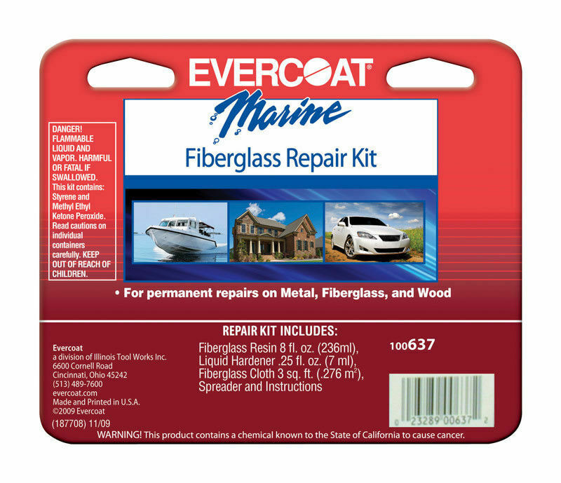 EVERCOAT Marine Fiberglass Repair Kit Works On Metal, Fiberglass, And Wood
