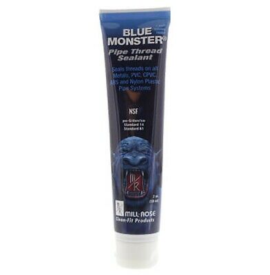 Mill Rose 76007 Blue Monster Pipe Thread Compound, White, 2 Oz