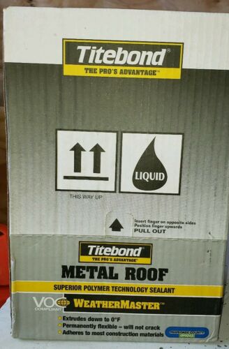 Titebond Weathermaster Metal Roof Sealant  10.1oz. 12 Pack. Gray (charcoal gray)
