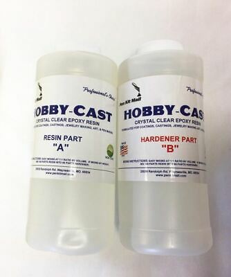 Hobby-Cast Crystal Clear Table Top Bar Expoxy Resin - 32 Oz Kit