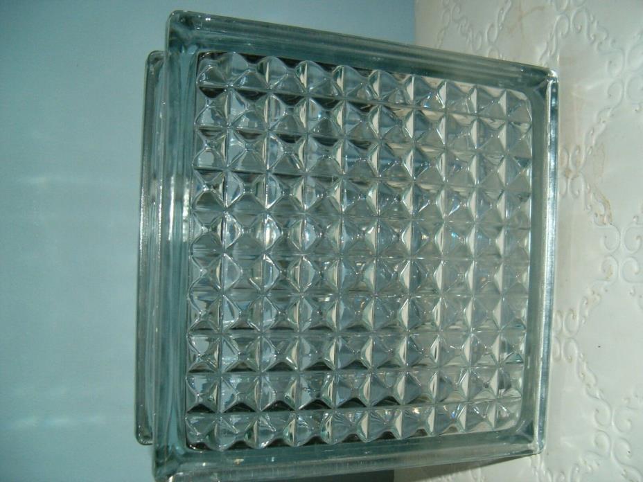 Architectural Clear Glass Block Wavy Waffle Square Brick Tile Window Wall Crafts