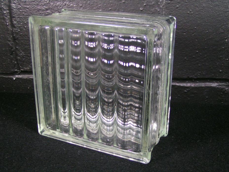 Rare Vintage Reclaimed Architectural Glass Block 7 1/2