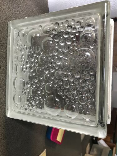 Architectural Clear Glass Block Square Brick Tile for Window, BUBBLES! Germany