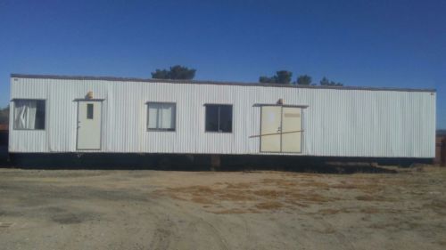 14' x 60' MOBILE OFFICE TRAILER, MOBILE HOME SHELTER, STORAGE UNIT WITH HVAC