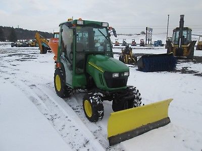 John Deere 2320 Used Farm Tractor with SNOW PLOW and SALT SPREADER  # 2147