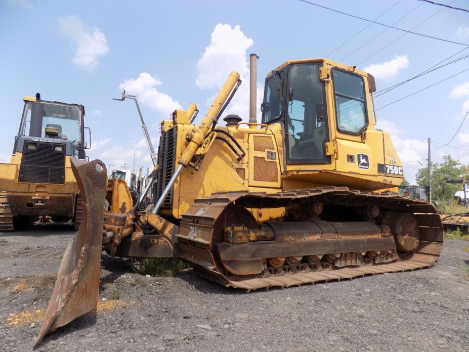 1997 Deere 750C LGP Crawler Dozer / 6-Way Dozer / EROPS / Ice Cold Air