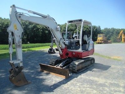 2013 Takeuchi TB235 Hydraulic Excavator, Only 336 Hours on Meter, Front Blade