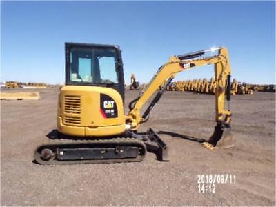 2014 CATERPILLAR 303.5E2 CR MINI TRACK EXCAVATOR CAB AIR AUX HYD CAT 303.5 303